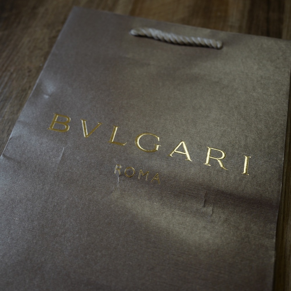 Bulgari shopping bag